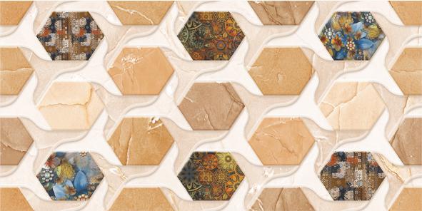 Versatile tile suitable for bedroom, kitchen, bathroom, and outdoor spaces, offering a blend of style and durability for any interior design